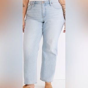 Madewell The Perfect Vintage Wide-Leg Jeans Light‎ Wash Size 26W NWT